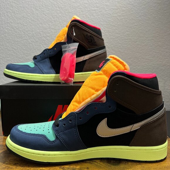 Nike Air Jordan 1 Retro High OG Baroque Brown Racer Pink-Black US 10.5 Tokyo Bio - Picture 1 of 12